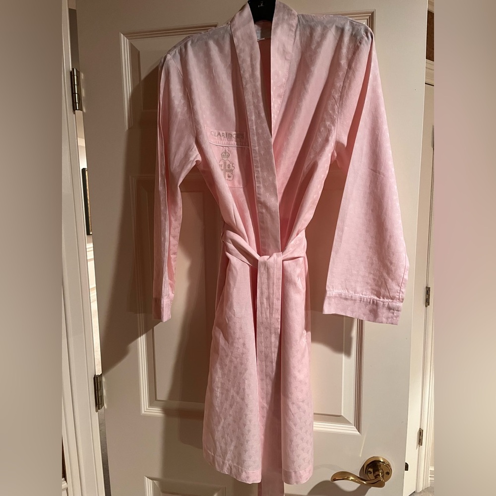 Derek Rose for Claridges  Pink Robe with Belt